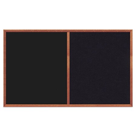 United Visual Products Slim Style Indoor Enclosed Corkboard, 24 UV502SC-GOLD-DBURGU